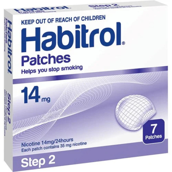 Habitrol Nicotine Patches Step 2 14mg Single Patch