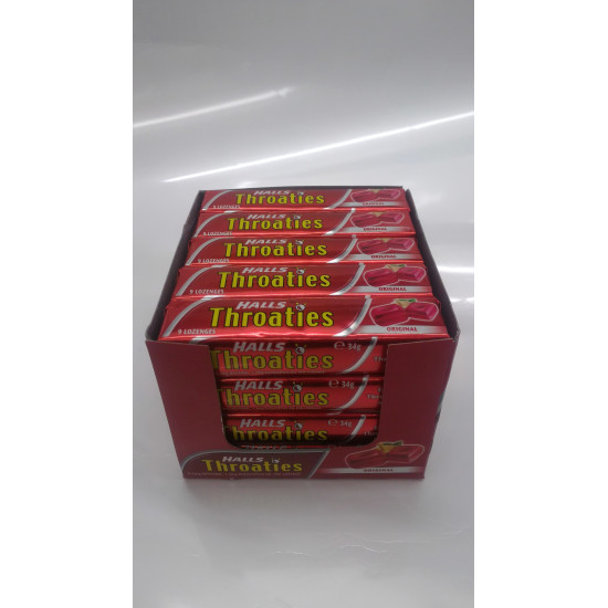 Halls Original Throaties 20 Sticks