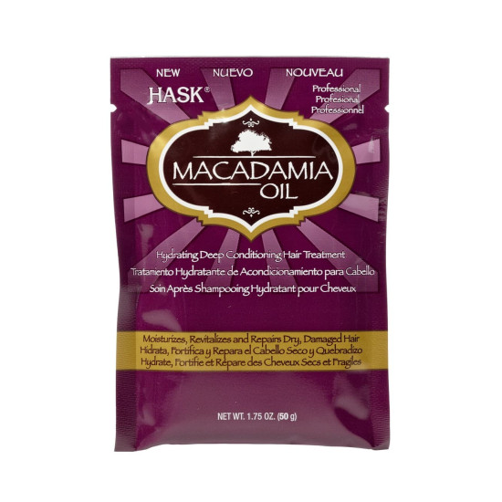 Hask Macadamia Oil Moisturizing Deep Conditioner Treatment Sachet 50g