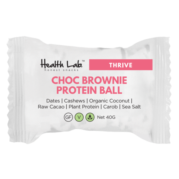 Health Lab Chocolate Brownie Protein Ball 40g Single
