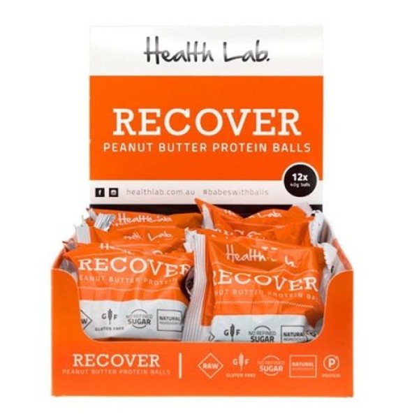Health Lab Recover Peanut Butter Protein Ball 40g 12 Pack
