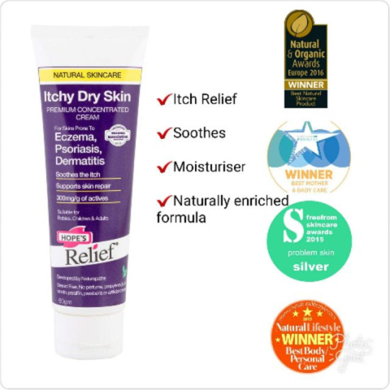 Hope's Relief Itchy Dry Skin Cream 60g