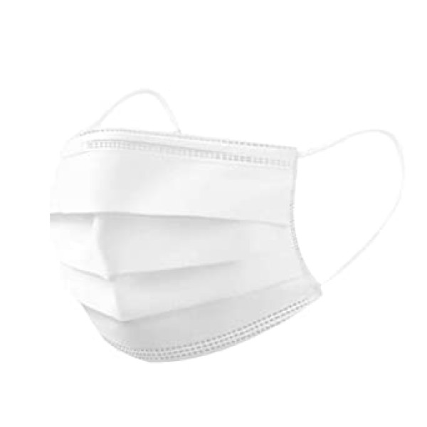 Kids White Surgical Face Mask Single