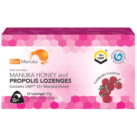 Kiwi Manuka Honey 12 Lozenges - Yumberry