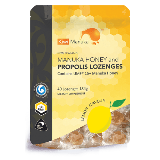 Kiwi Manuka Honey 40 Lozenges - Lemon