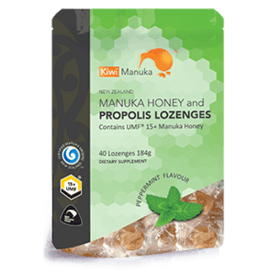 Kiwi Manuka Honey 40 Lozenges - Peppermint