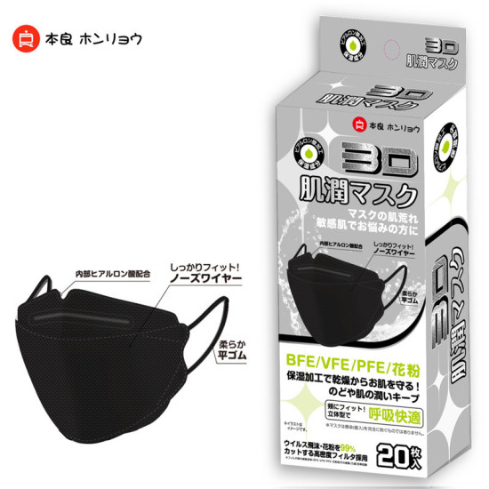 KN95 3D Masks Black