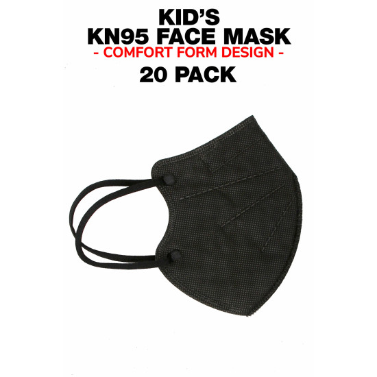 KN95 Kids Masks Black Colour