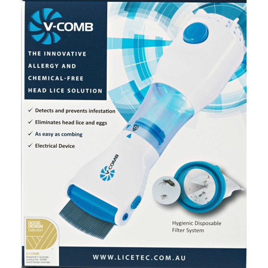 Licetec V-Comb Head Lice Device Rechargeable