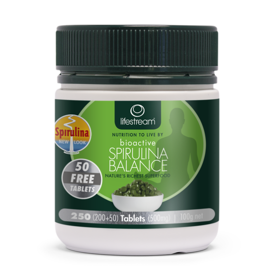 Lifestream Bioactive Spirulina Balance 250 Tablets