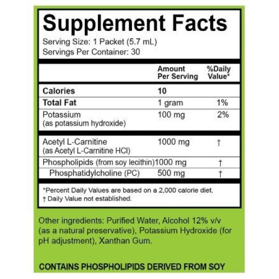 Livon Labs Lypo-Spheric Acetyl L-Carnitine 30 Pack