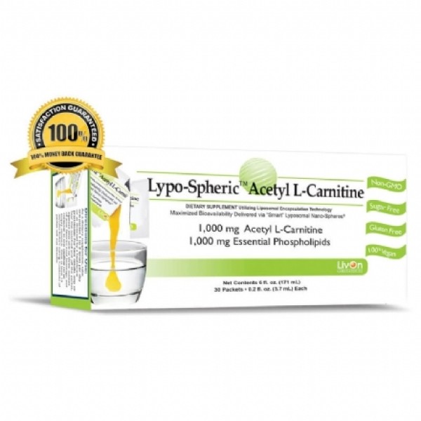 Livon Labs Lypo-Spheric Acetyl L-Carnitine 30 Pack