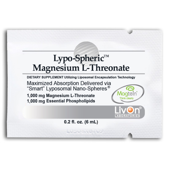 Livon Labs Lypo-Spheric Magnesium L-Threonate 30 Pack