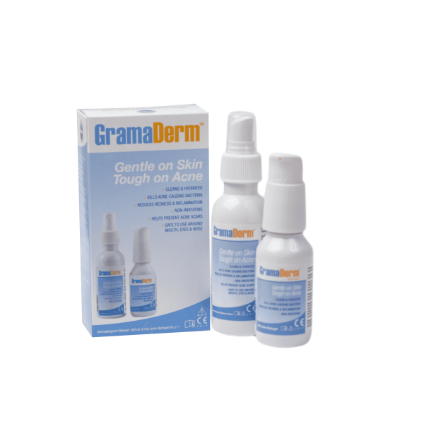 Micro Heal GramaDerm Acne Treatment Combo Pack (60g/100ml)