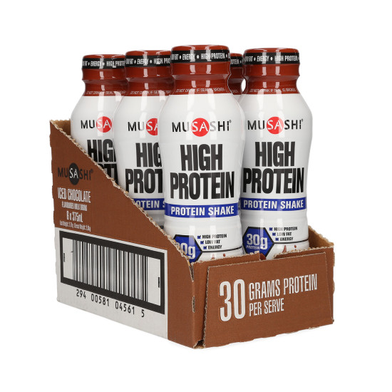 Musashi Protein Drink Iced Chocolate 375ml 6 Pk