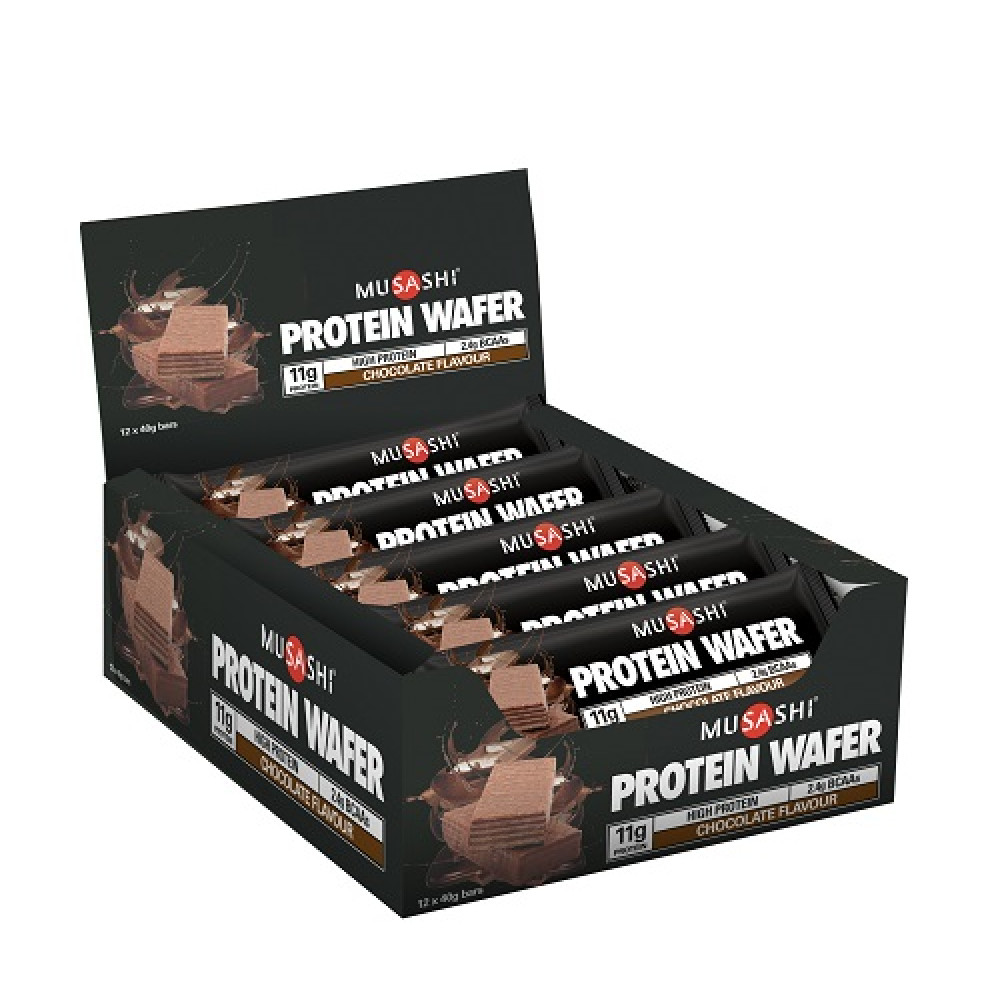 Musashi Protein Wafer Chocolate Bars 11g 6 Pk - Birkenhead ...