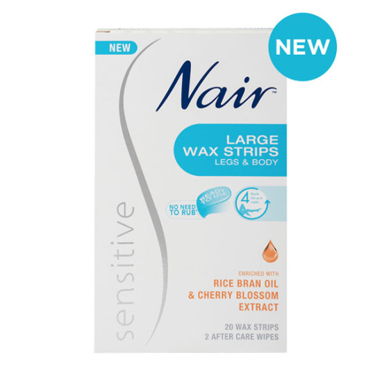 Nair Sensitive Wax Strips Large