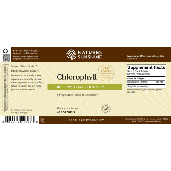 Chlorophyll Softgels Capsules - Easier to take