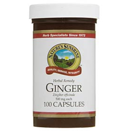 Nature's Sunshine Ginger 100 Capsules