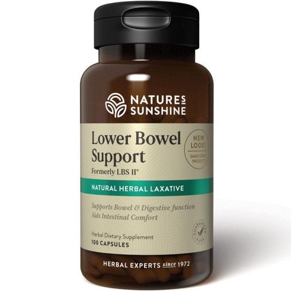 Nature's Sunshine Lower Bowel Support LBS ll 100 Capsules