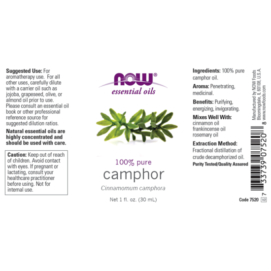 Camphor Oil - 100% Pure Essential Oils