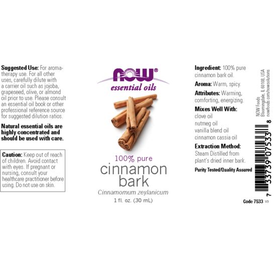 Cinnamon Bark Oil - 100% Pure Essential Oils