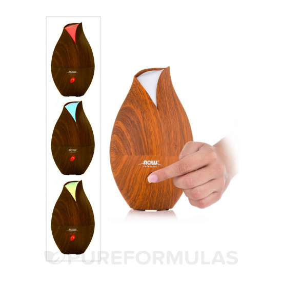 Now Foods Faux Wood Grain Ultrasonic Oil Diffuser