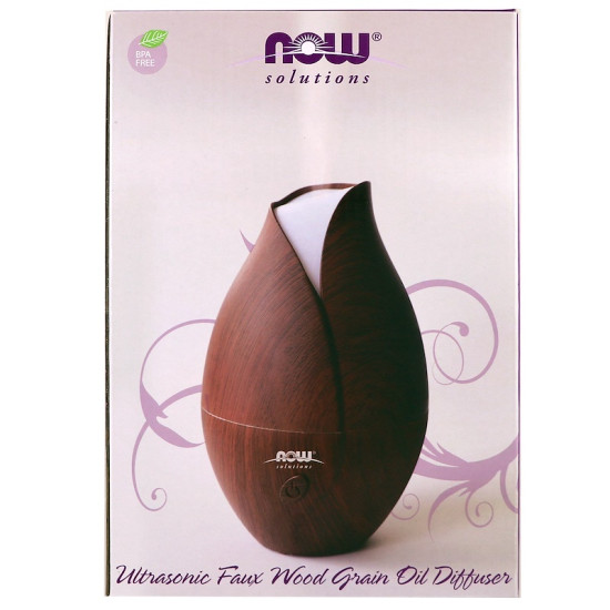 Now Foods Faux Wood Grain Ultrasonic Oil Diffuser