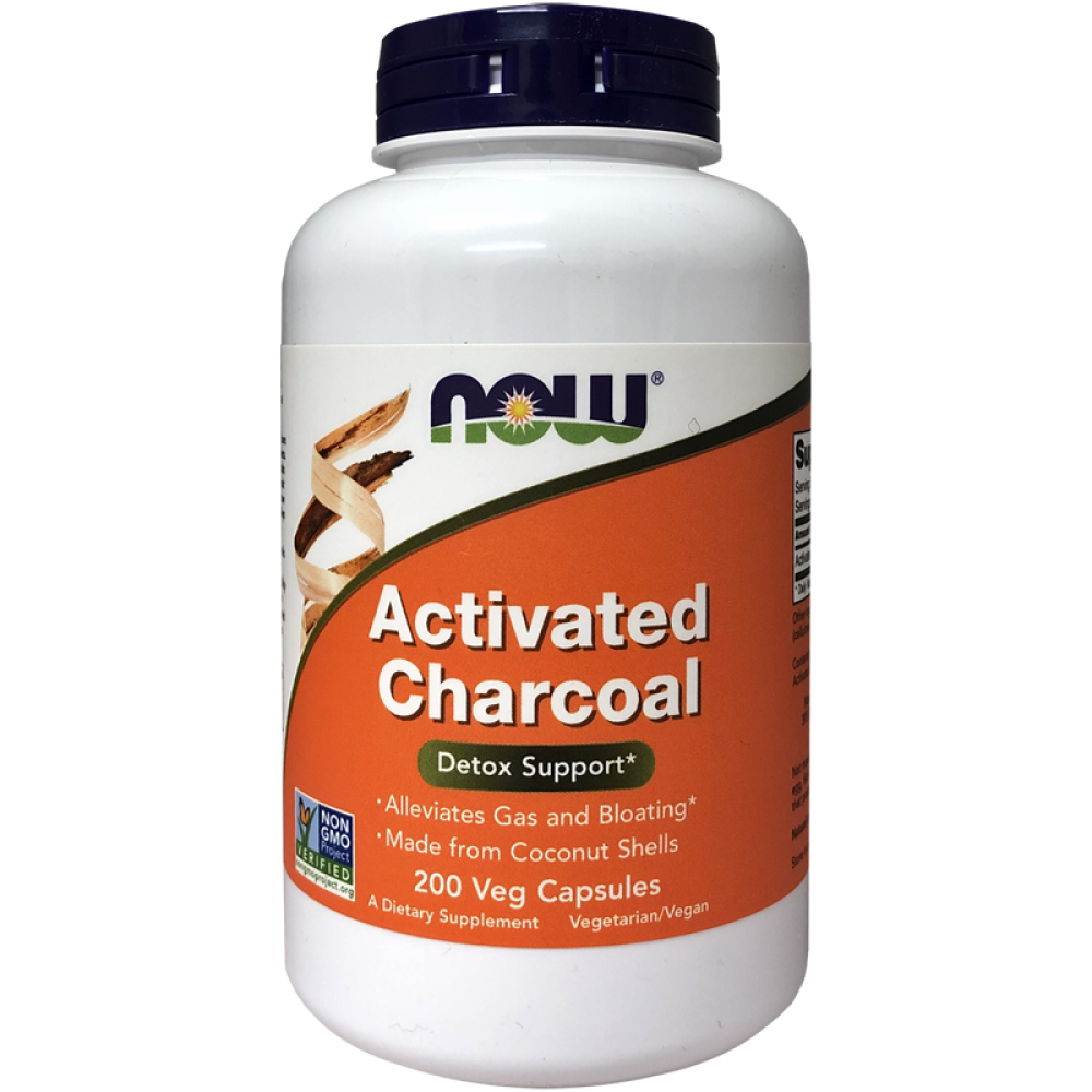 Now Foods Activated Charcoal 200 Capsules - Birkenhead Health ...