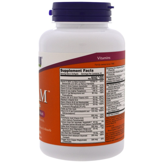 Now Foods Adam Superior Men's Multivitamin 90 Softgels