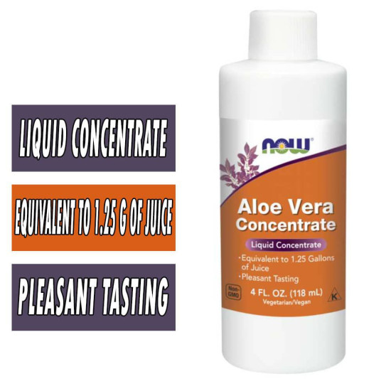 Aloe Vera Concentrate Liquid - Equivalent to 1.25 Gallons of Juice