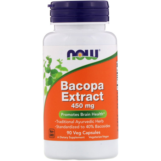 Now Foods Bacopa Extract 450mg 90 Capsules