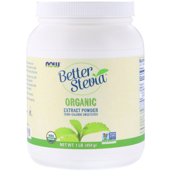 Now Foods BetterStevia Extract Organic Powder 454g