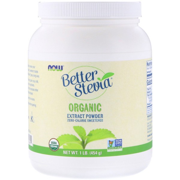 Now Foods BetterStevia Extract Organic Powder 454g