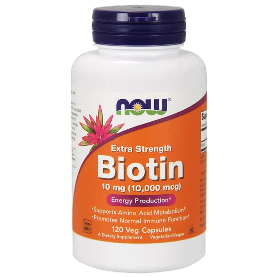 Now Foods Biotin 10000mcg 120 Capsules