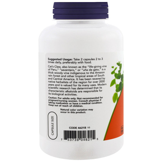 Now Foods Cat's Claw Extract 60 Capsules