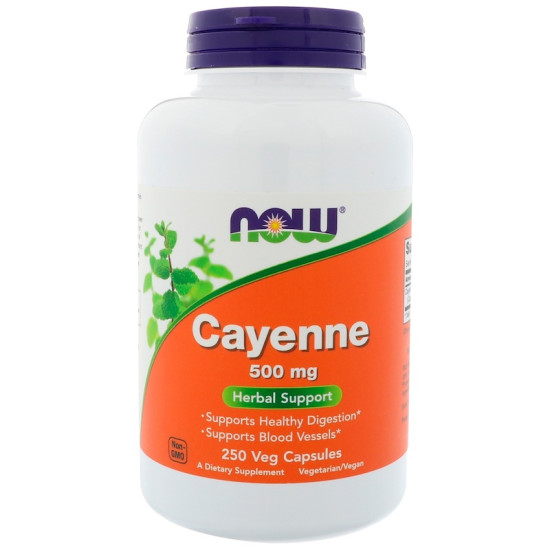 Now Foods Cayenne 500mg 100 Capsules