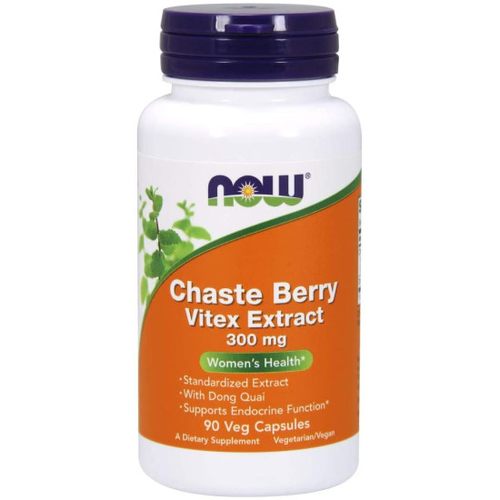 Now Foods Chaste Berry Vitex Extract 300mg 90 Capsules