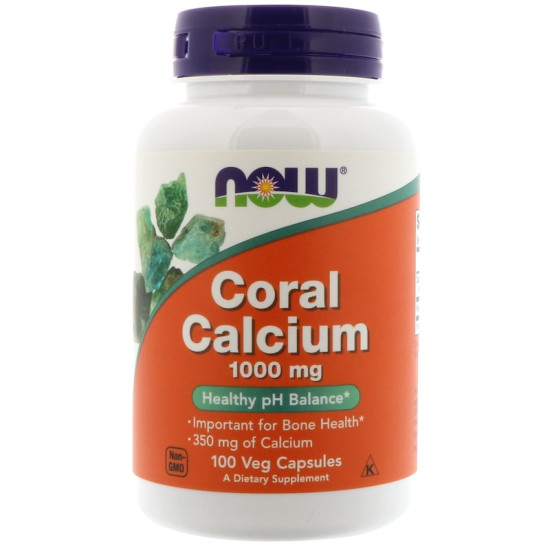 Now Foods Coral Calcium 1000mg 100 Capsules