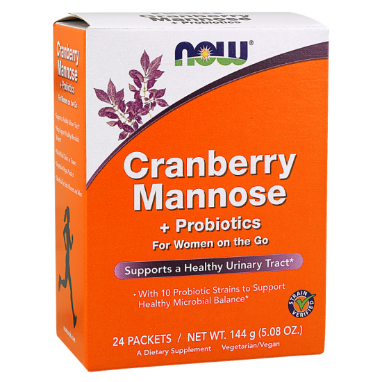 Now Foods Cranberry Mannose plus Probiotics 24 Packets