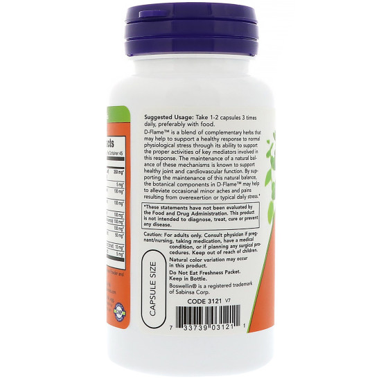 Now Foods D-Flame 90 Capsules