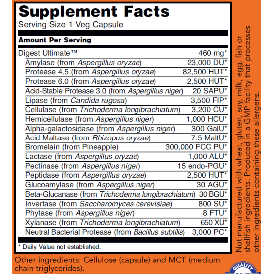 Now Foods Digest Ultimate 60 Capsules