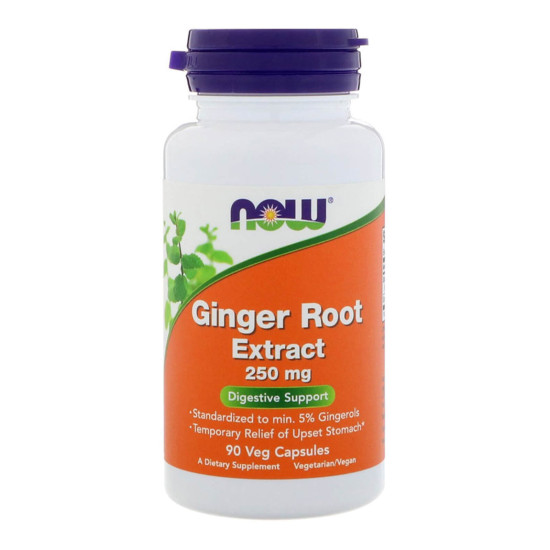 Now Foods Ginger Root Extract 250mg 90 Capsules