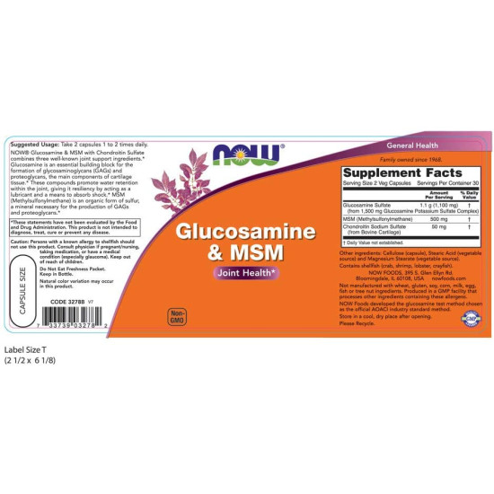 Glucosamine & MSM - Joint Support