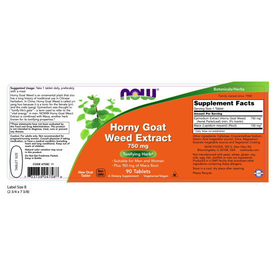 Horny Goat Weed Extract 750mg