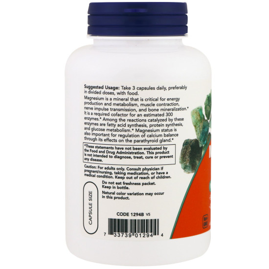 Now Foods Magnesium Citrate 120 Capsules