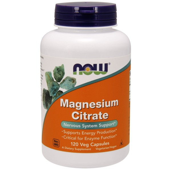 Now Foods Magnesium Citrate 120 Capsules