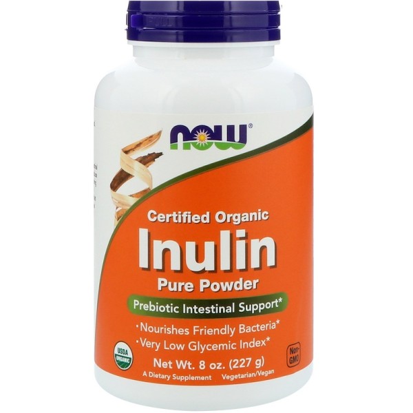 Now Foods Organic Inulin Prebiotic Powder 227g
