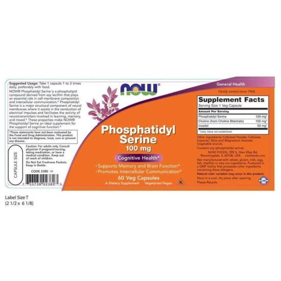 Phosphatidyl Serine 100mg