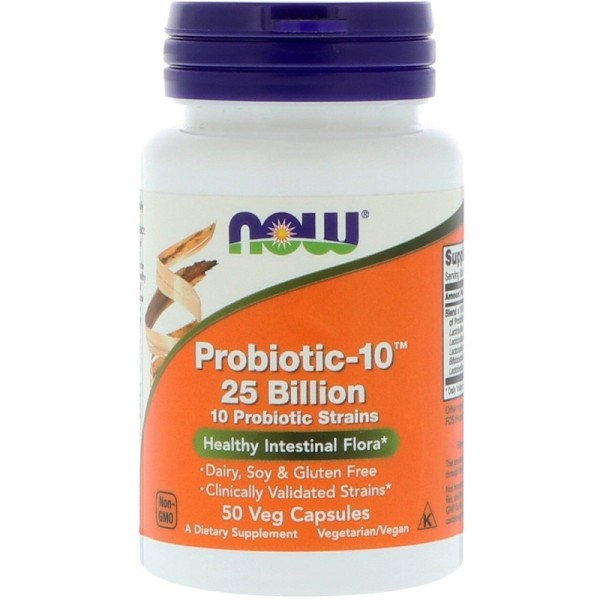Now Foods Probiotic-10 25 Billion 50 Capsules